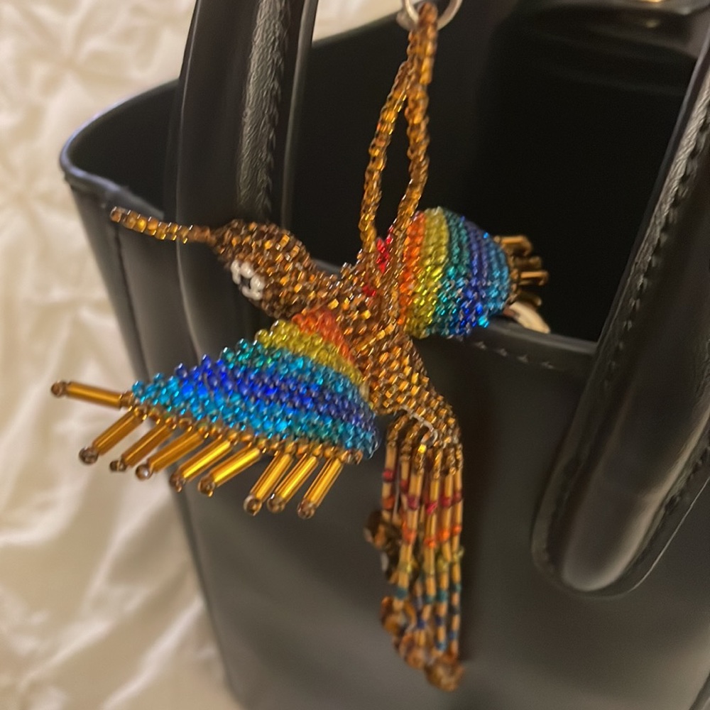 Multi Color Hummingbird Purse/Key Chain - Picture 3 of 4